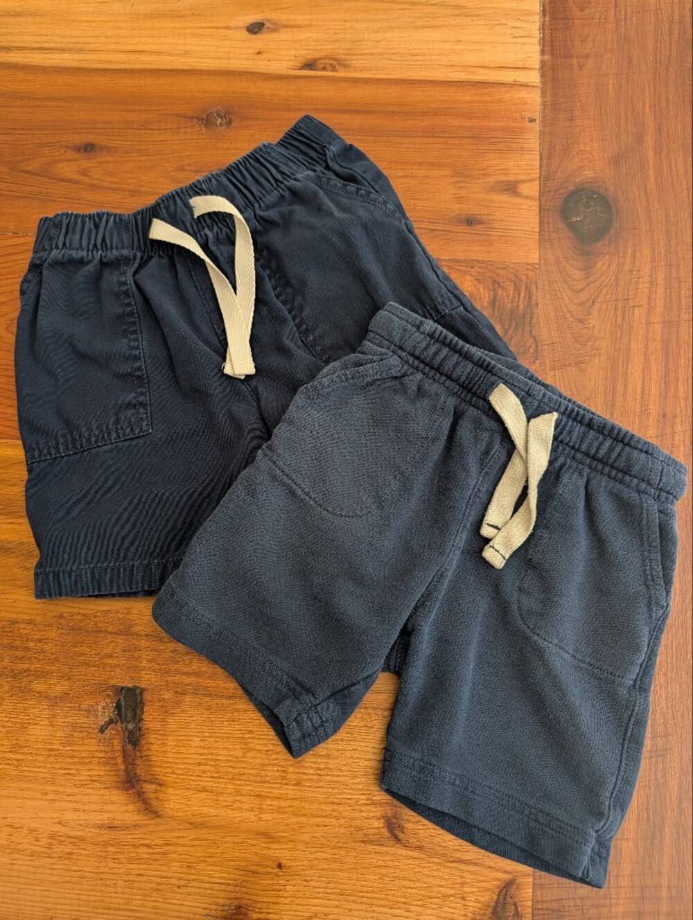 18 Month Boys Drawstring Knit Shorts with Ties